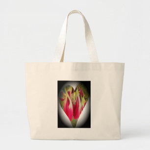 Floral Heart Art Print Grote Tote Bag