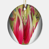 Floral Heart Art Print Keramisch Ornament (Links)