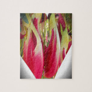 Floral Heart Art Print Legpuzzel