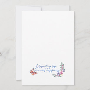 Floral Heart Bonne Carte Plat Anniversaire