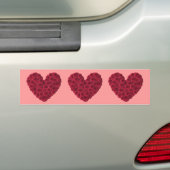 Floral Heart Bumpersticker (Op auto)