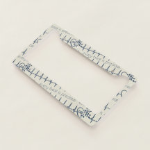 Floral Heart CHD License Bord