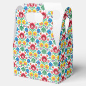 Floral Heart Folk Art Pattern Bedankdoosjes (Geopend)