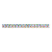Floral Heart Folk Art Pattern Grosgrain Lint (Voorkant)