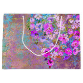 Floral Heart Gold handschrift Groot Cadeauzakje (Voorkant)