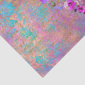 Floral Heart Gold  handschrift ontkoppeling Tissuepapier (Detail)