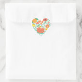 Floral Heart Hart Sticker (Tas)