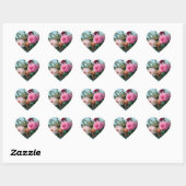  Floral Heart Hart Sticker (Vel)