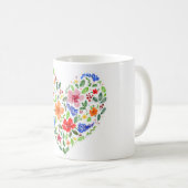 Floral Heart Koffiemok (Voorkant rechts)