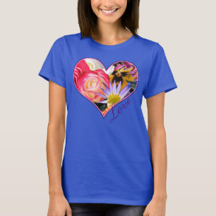 Floral Heart Love T-shirt
