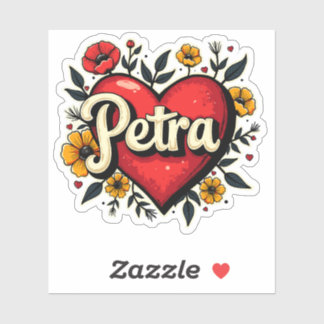 Floral Heart Petra 1 Sticker