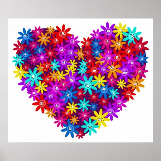 Floral Heart Poster (Voorkant)