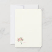 Floral Heart sparen de Datum aankondiging (Achterkant)