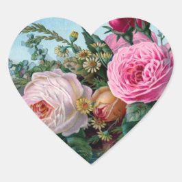  Floral Heart Sticker