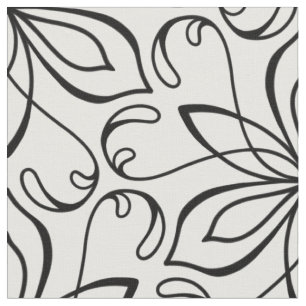 Floral Heart Vine Pattern Stof