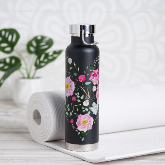 Floral Heart Water Fles (Yoga)