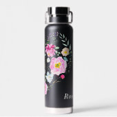 Floral Heart Water Fles (Achterkant)