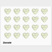 Floral Heart Wreath Library Hart Sticker (Vel)