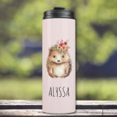 Floral Hedgehog waterverf Thermosbeker