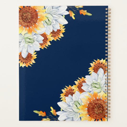 Floral Herfst Inspire School Planner (Achterkant)