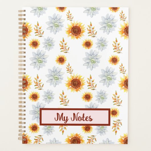 Floral Herfst Inspire School Planner (Voorkant)