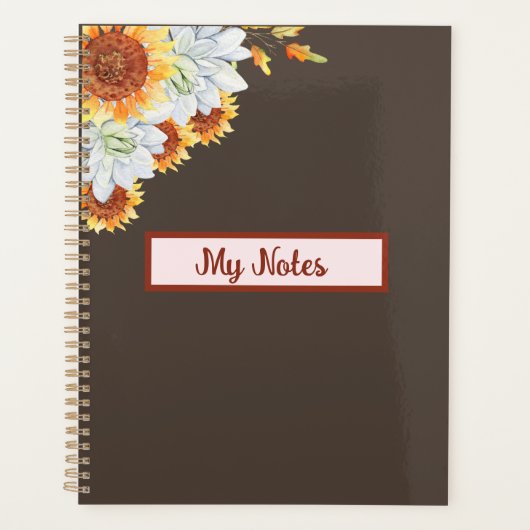 Floral Herfst Inspire School Planner (Voorkant)