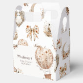 Floral heteluchtballon Baby shower Bedankdoosjes (Geopend)