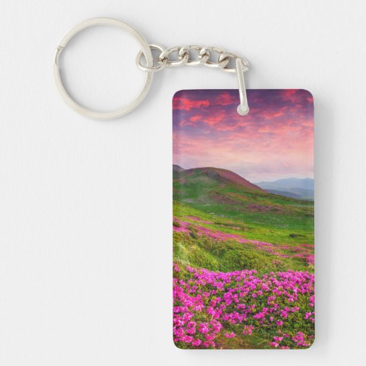 Floral Hill Acrylische Sleutelhanger (Voorkant)