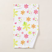 Floral Hippy Style Daisies Bad Handdoek (Handdoek)