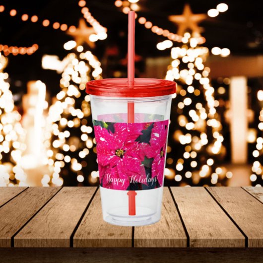 Floral Holiday Acryl Drinkbeker