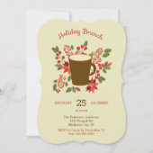 Floral Holiday Brunch Uitnodiging (Voorkant)