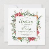 Floral Holiday Lijst | Kerstluis Kaart (Voorkant)