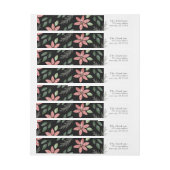 Floral Holiday - Retour adreslabel (Vel)