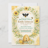 Floral Honey Garden Invitation (Devant)