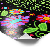 Floral Hope is sterker dan Angst Foto Afdruk (Hoek)