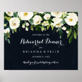 Floral Horizontal Rehearsal Welkomstbord Poster (Voorkant)