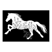 Floral Horse Dierenvriend