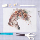 Floral Horse I Tissuepapier (Craft)