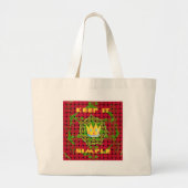 Floral Houd het eenvoudig Grote Tote Bag (Voorkant)