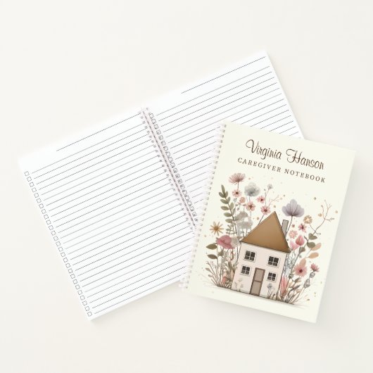 Floral House Caregiver to Do List Business Notitieboek (Binnen)