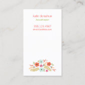 Floral Housekeeping Eco Cleaning Service Visitekaartje (Achterkant)