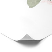 Floral Housewarming Party Entree Welkom Poster (Hoek)