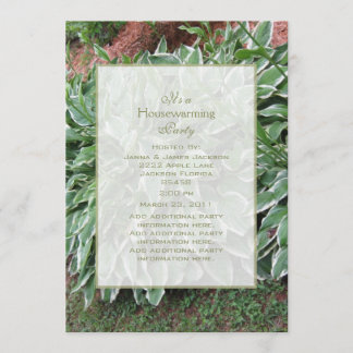 Floral Housewarming Party Kaart