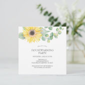 Floral Housewarming Party Uitnodigingen (Staand voorkant)