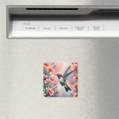 floral hummingbird magnet (In Situ (Lave-vaisselle))