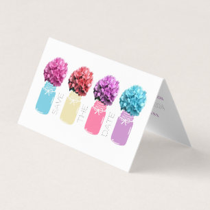 Floral Hydrangea Mason Jarres Enregistrer La Carte