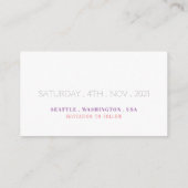 Floral Hydrangea Mason Jars, behalve de datum Informatiekaartje (Achterkant)