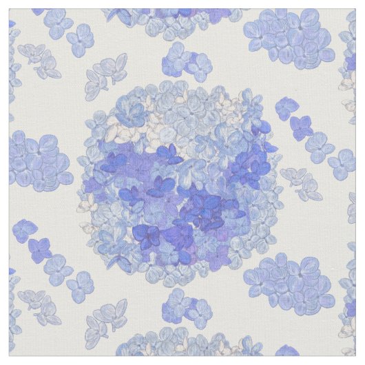 Floral Hydrangea patroon 2 Stof (Close Up)