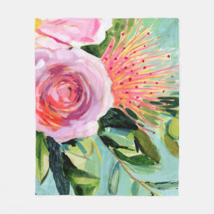 Floral I Fleece Deken