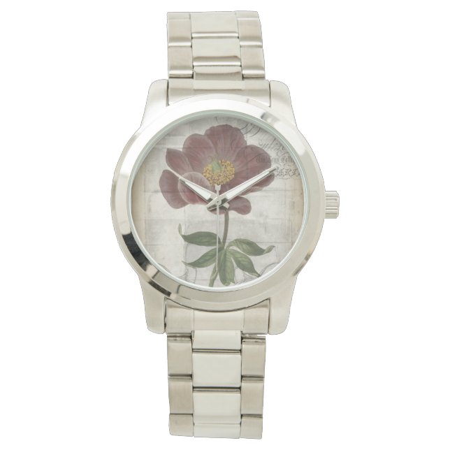 Floral I Horloge (Voorkant)